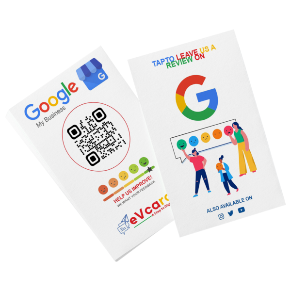 Google Review PVC Card | NFC-Enabled | QR Support | PVC base